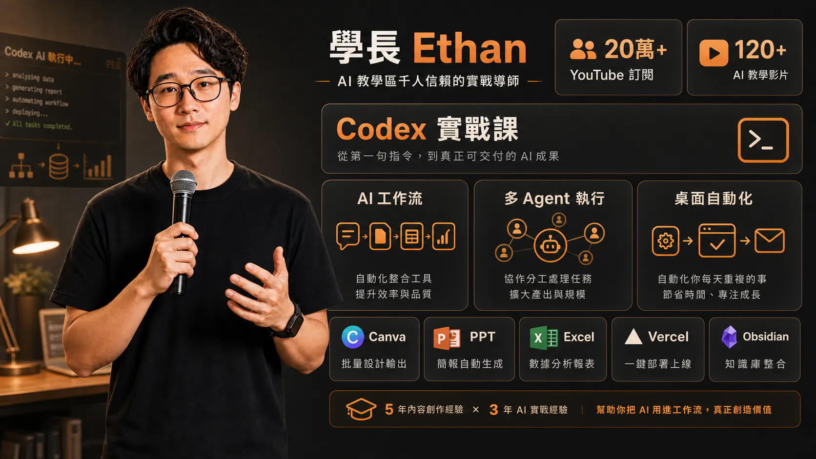 Ethan Codex 實戰課講師介紹